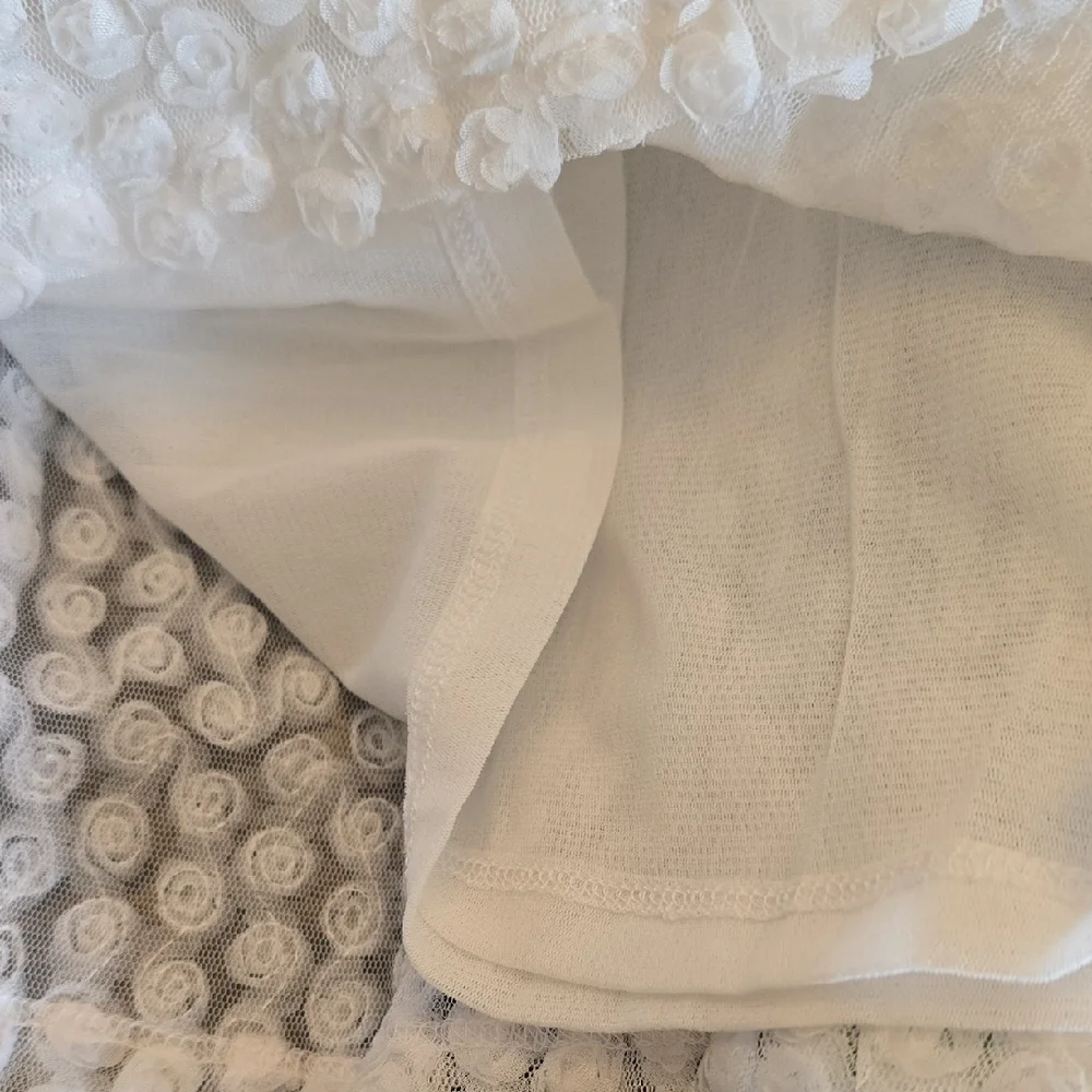 INC International Concepts White Textured Blouse - Picture 6 of 7